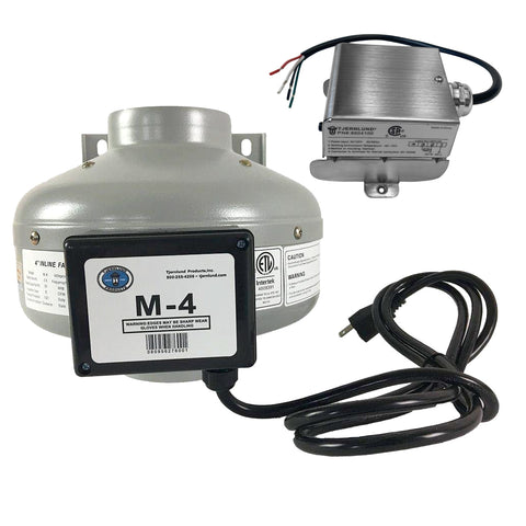 Tjernlund M-4DBT Automatic Dryer Booster Exhaust Fan 200 CFM