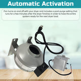 Tjernlund M-4DBT Automatic Dryer Booster Exhaust Fan 200 CFM