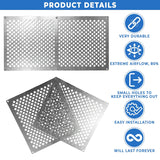 Tjernlund Underaire Steel Crawl Space Vent, 18" x 10" Foundation Vent Screen